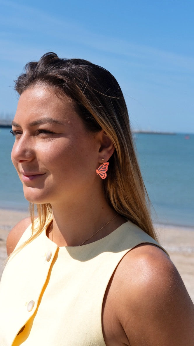 Boucles d'Oreilles Papillons Posés