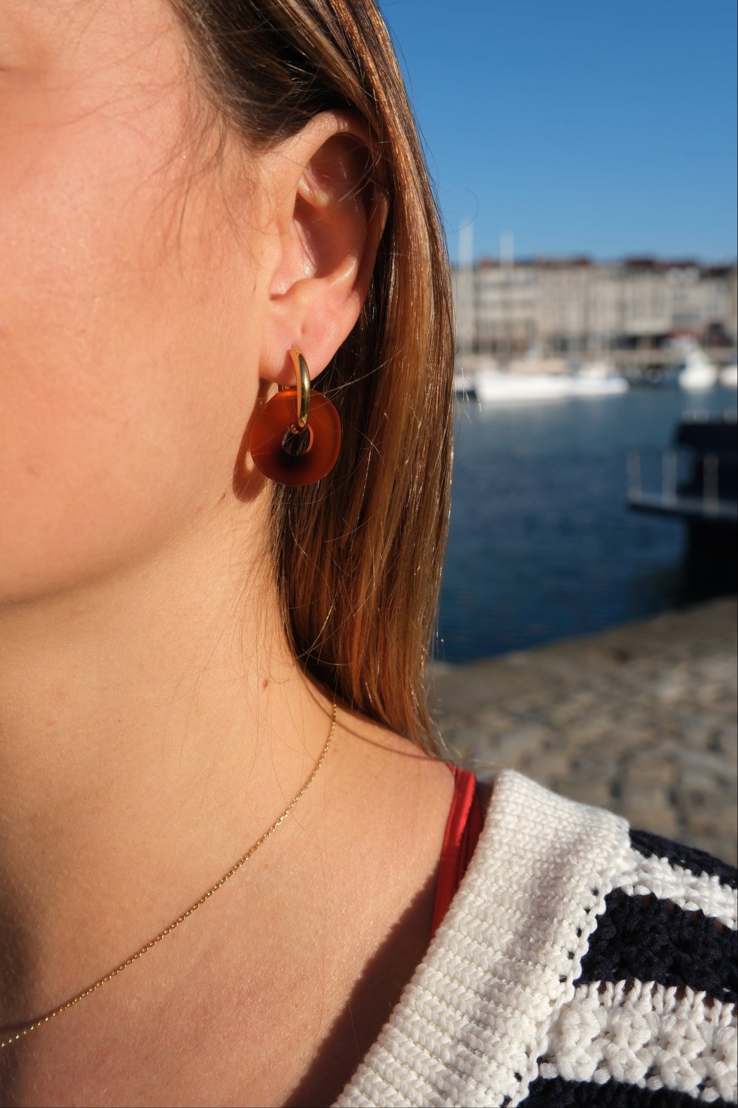 Boucles d'Oreilles Créoles Donut