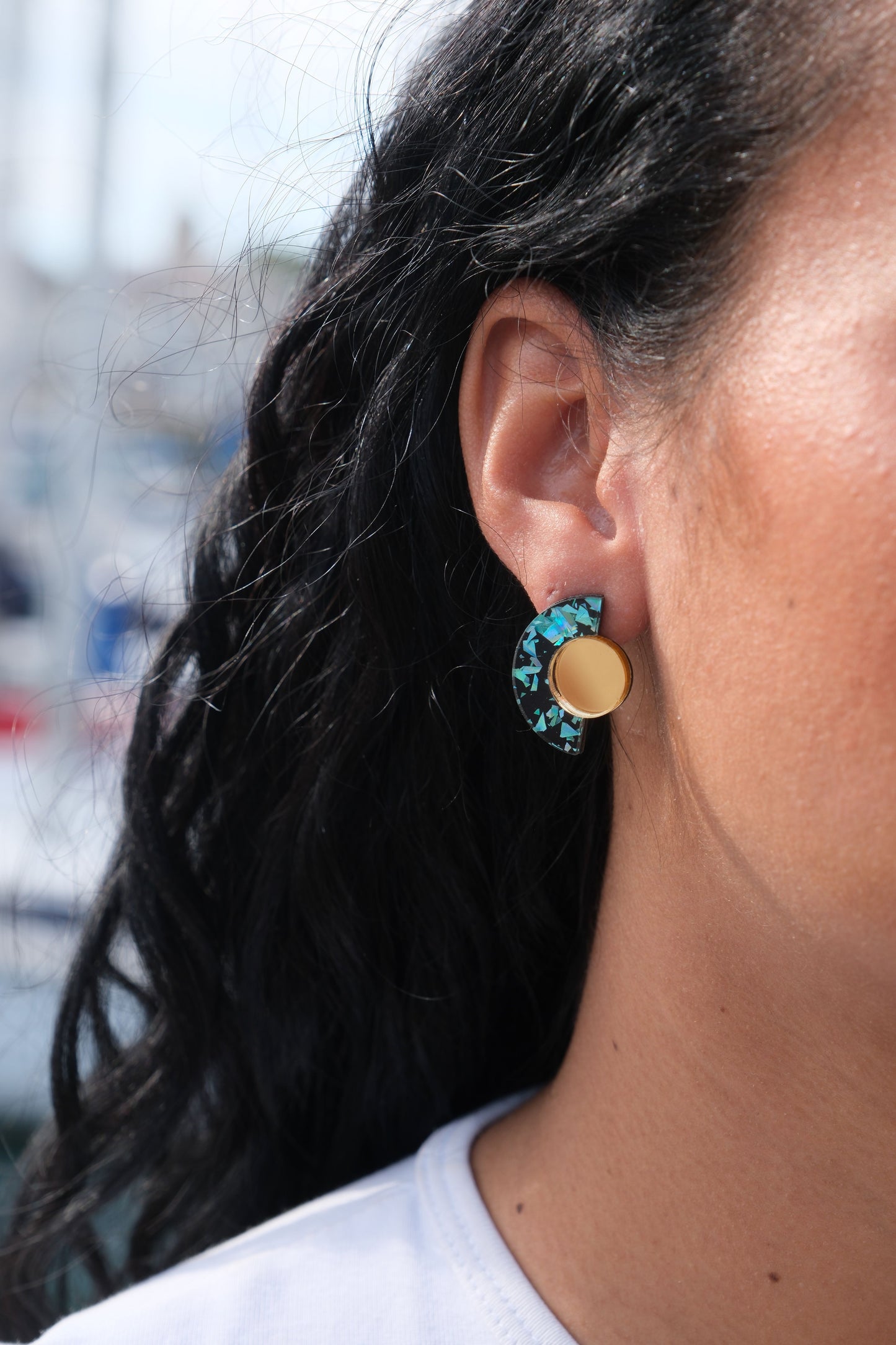 Boucles d'Oreilles Puces Roseline