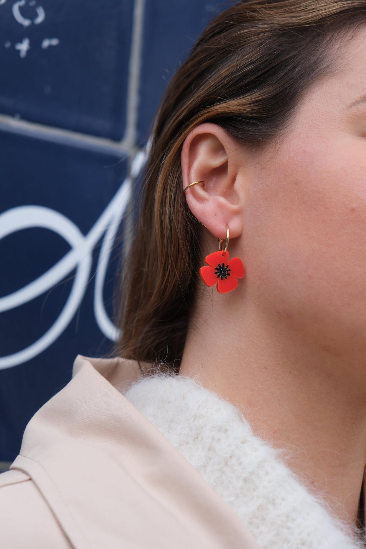 Boucles d'Oreilles Créoles Poppy