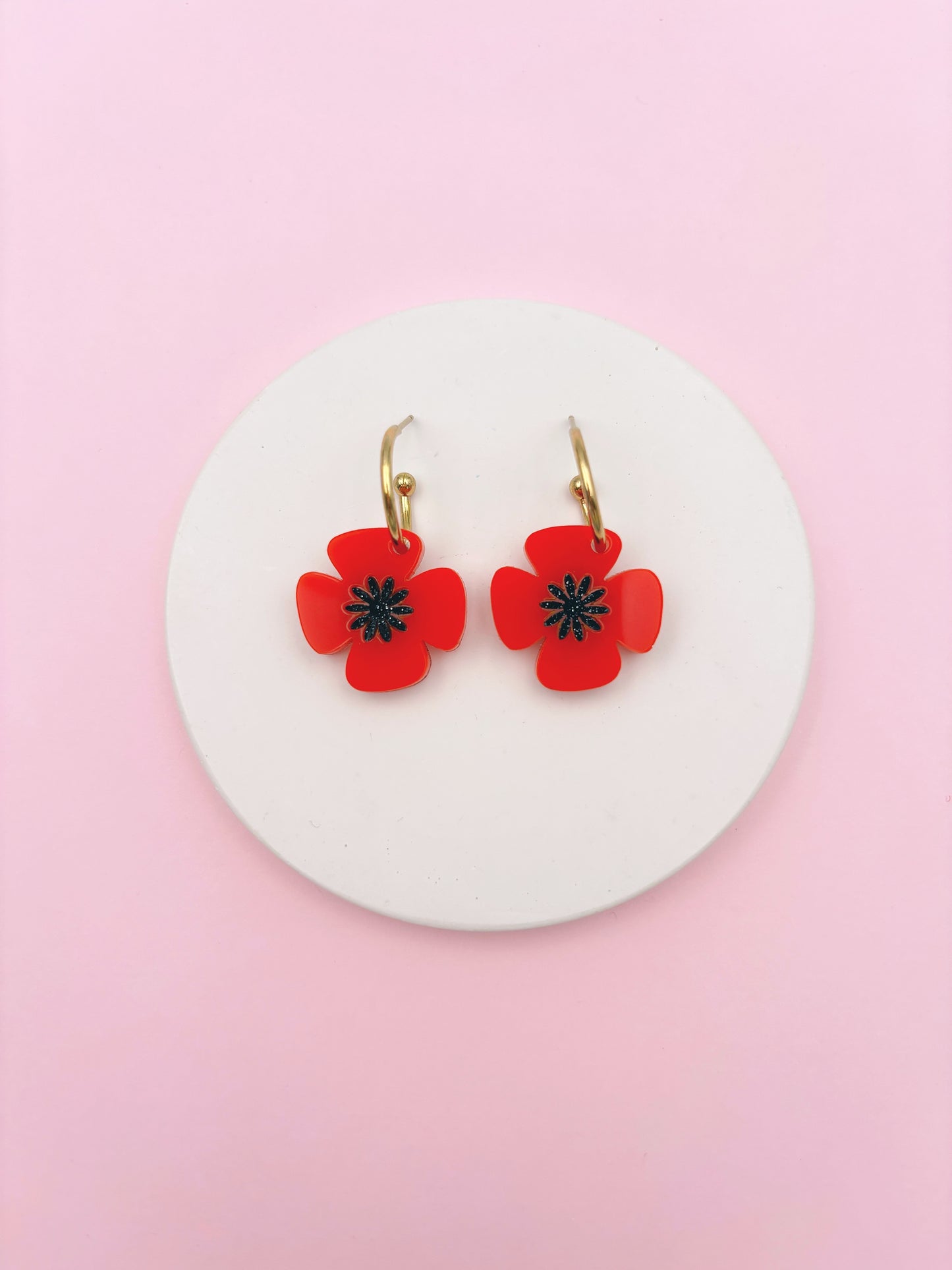 Boucles d'Oreilles Créoles Poppy