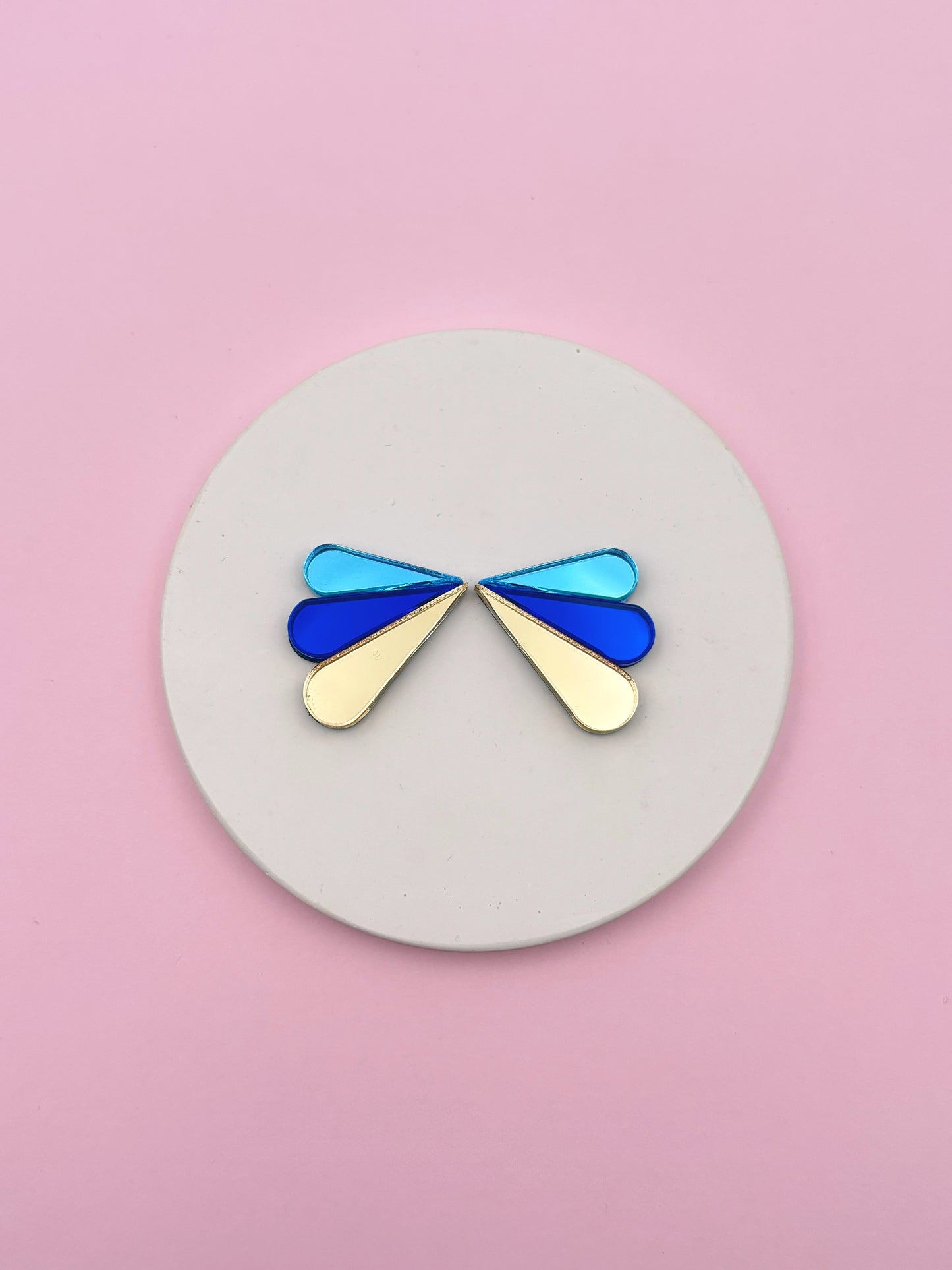 Boucles d'Oreilles Puces Miroirs Armance