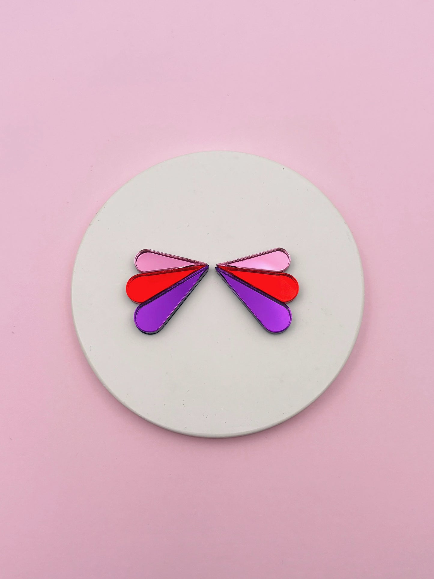 Boucles d'Oreilles Puces Miroirs Armance
