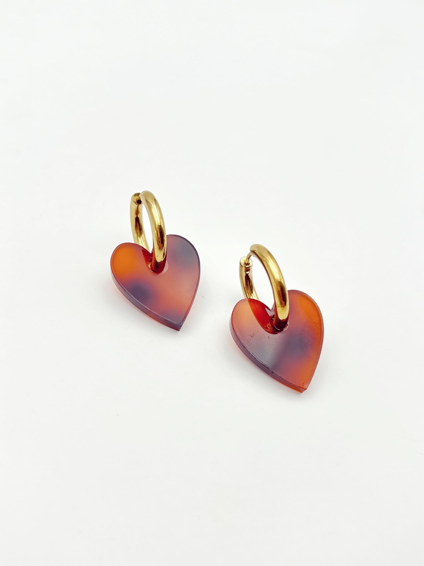 Boucles d'Oreilles Créoles Coeurs