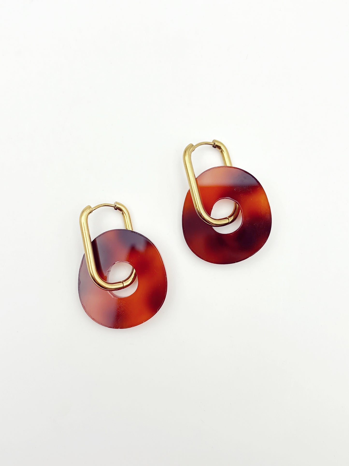 Boucles d'Oreilles Créoles Grands Donuts