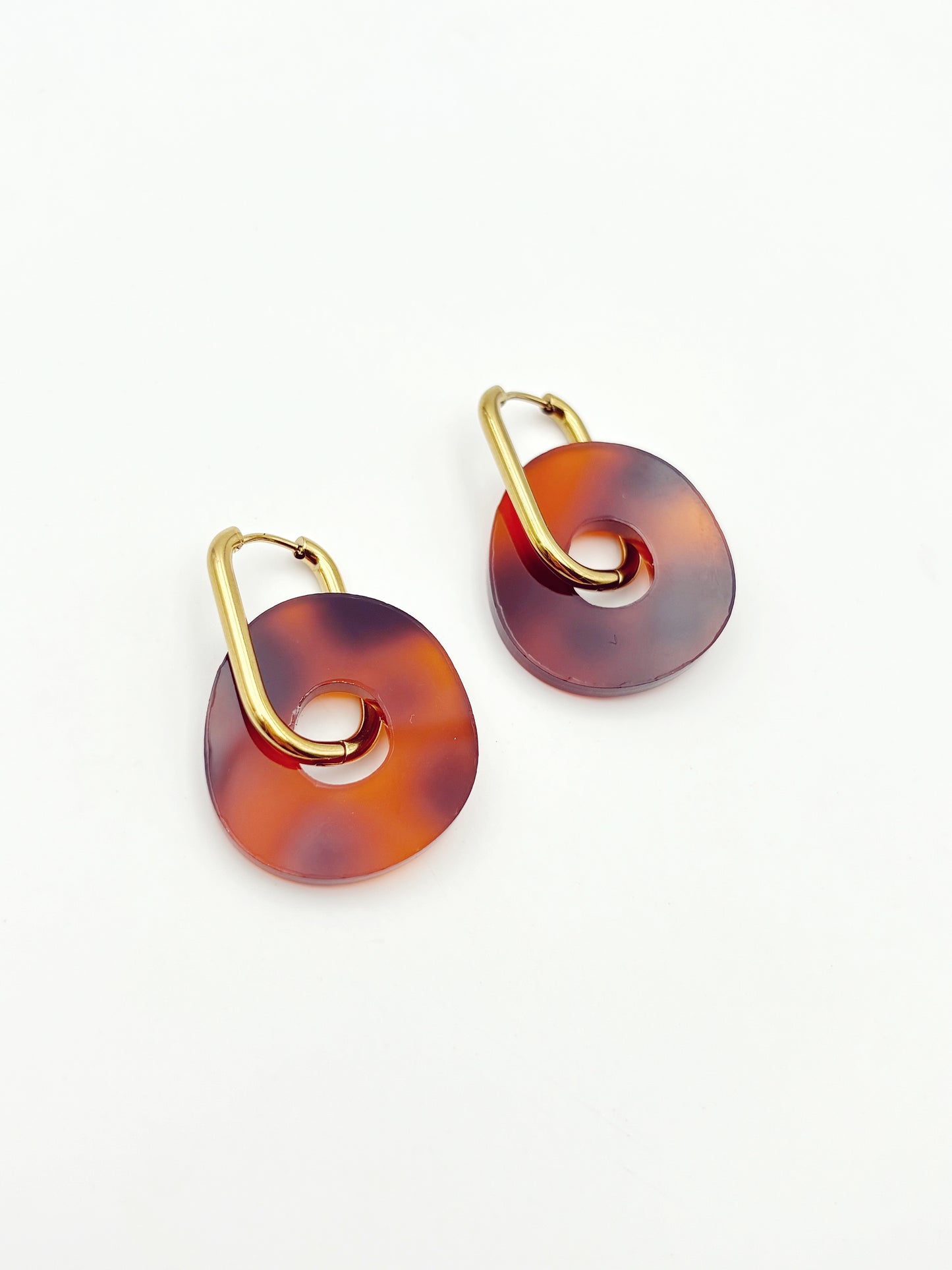 Boucles d'Oreilles Créoles Grands Donuts