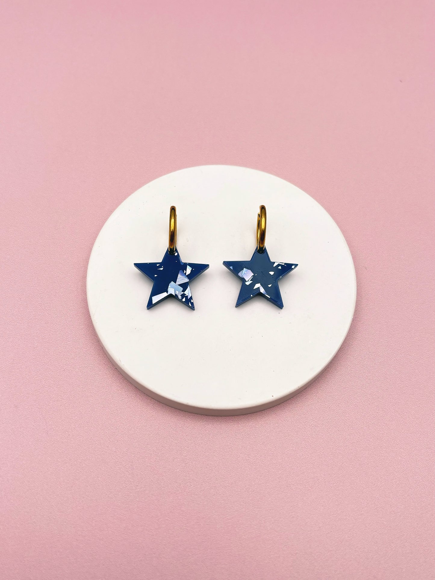 Boucles d'Oreilles Créoles Etoiles