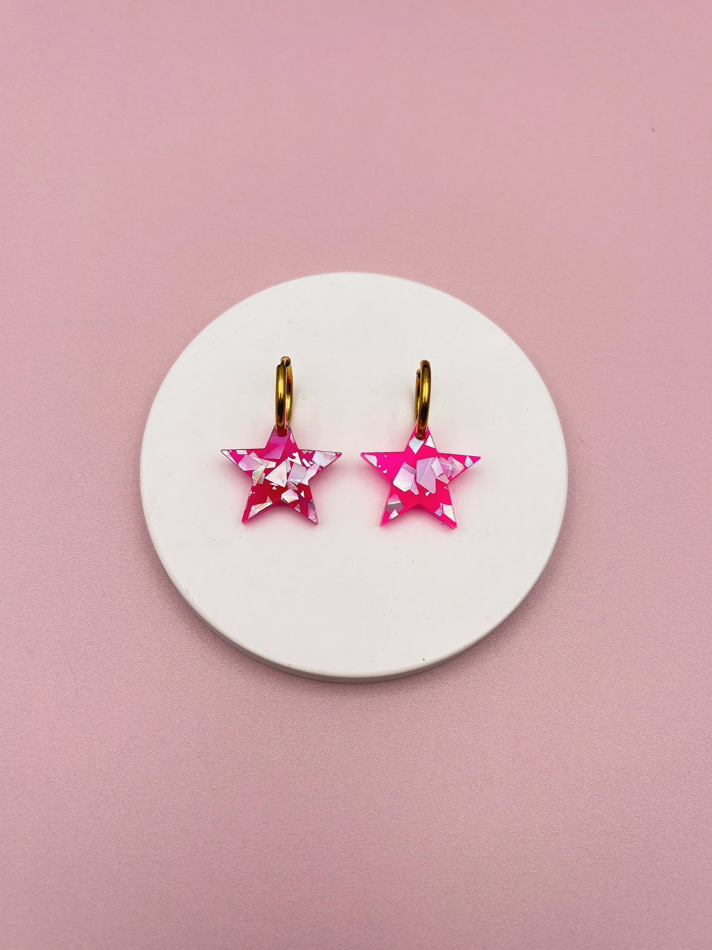 Boucles d'Oreilles Créoles Etoiles