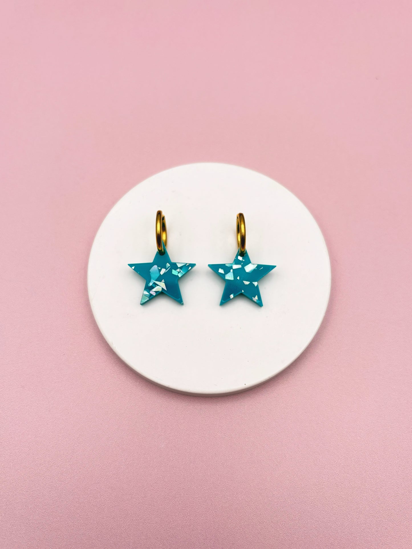 Boucles d'Oreilles Créoles Etoiles