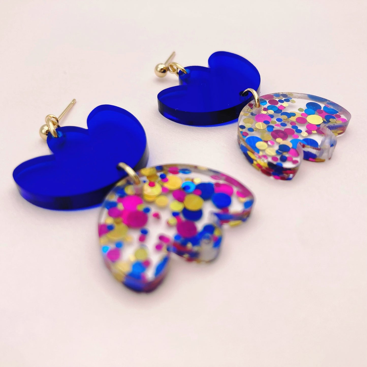 Aliette Earrings - Black and Gold