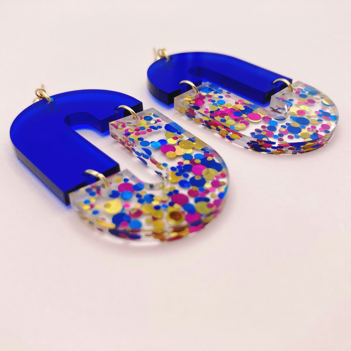 Aliette Earrings - Black and Gold