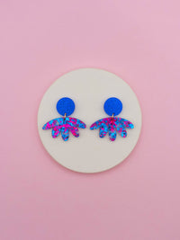 Bleu / Paillettes Electric
