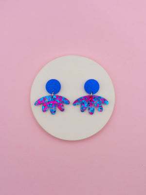 Bleu / Paillettes Electric