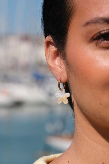 Boucles d'Oreilles Créoles Marguerite