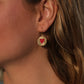 Boucles d'oreilles or - Médaillon Coeurs