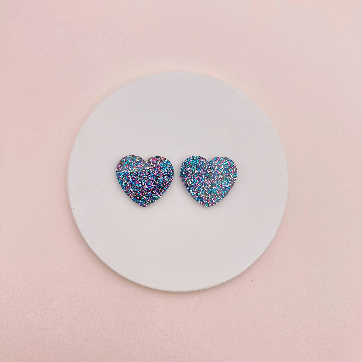 Boucles d'oreilles puces - Coeur