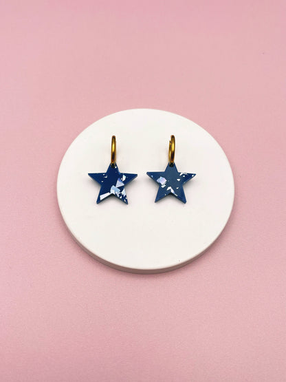 Boucles d'Oreilles Créoles Etoiles