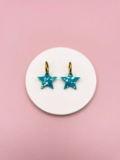 Boucles d'Oreilles Créoles Etoiles