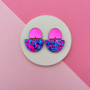 Magenta Miroir / Paillettes Electrique