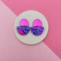 Magenta Miroir / Paillettes Electrique