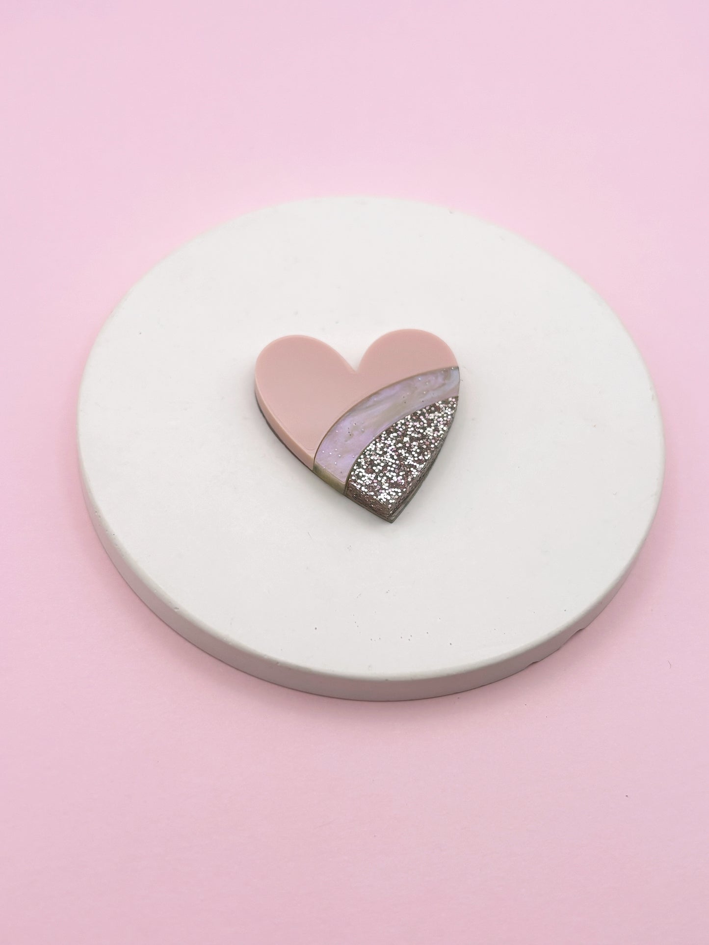 Broche Coeur Arc-En-Ciel