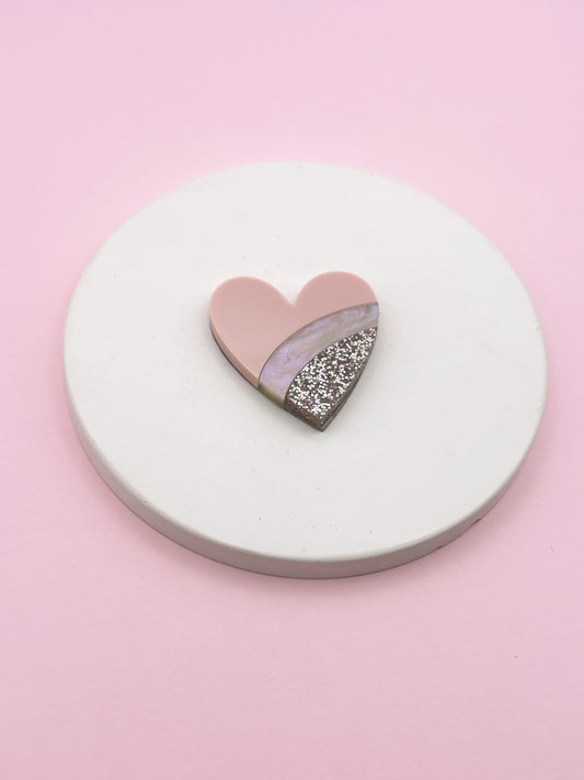 Broche Coeur Arc-En-Ciel
