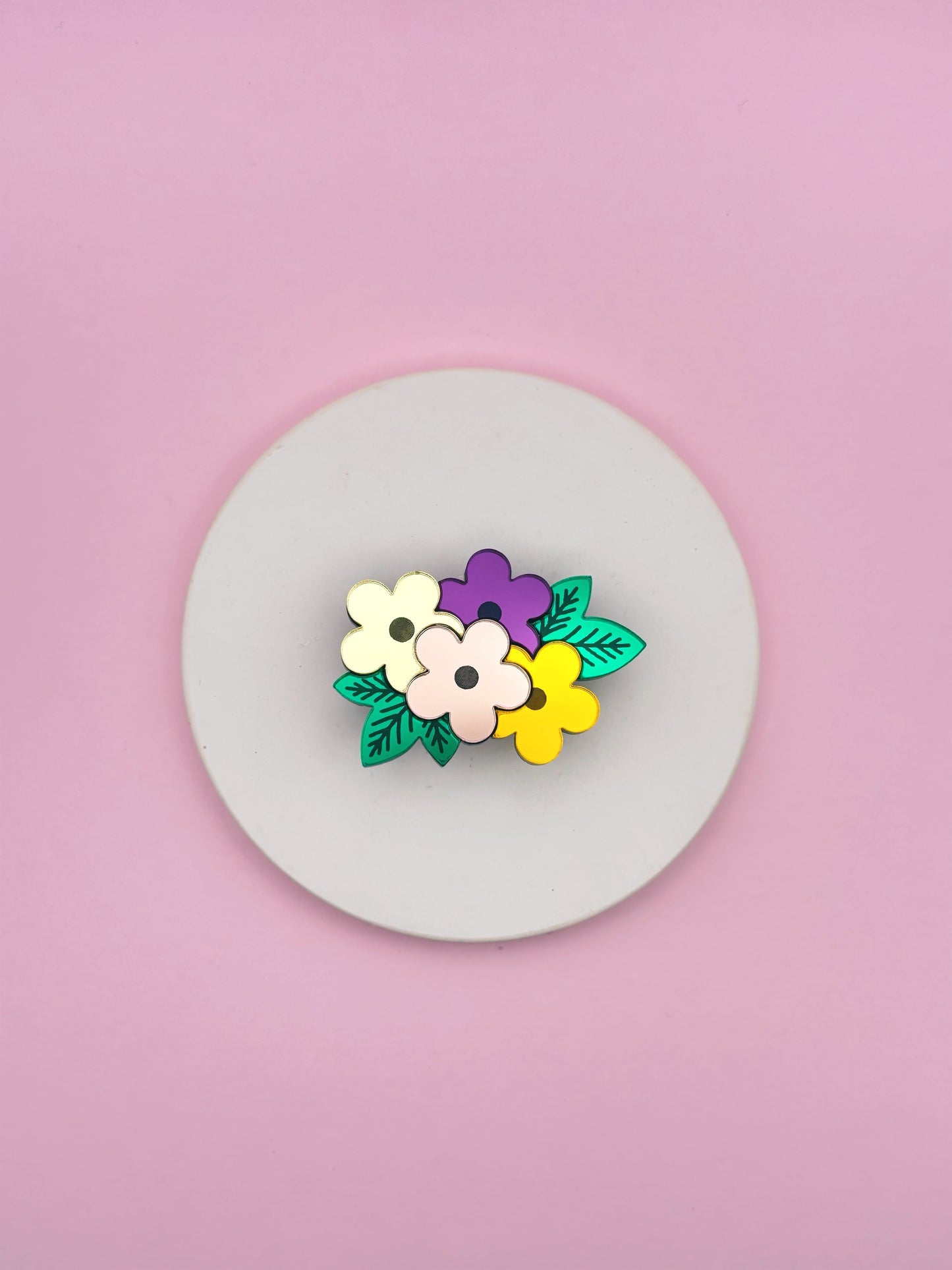 Broche Bouquet Fleuri