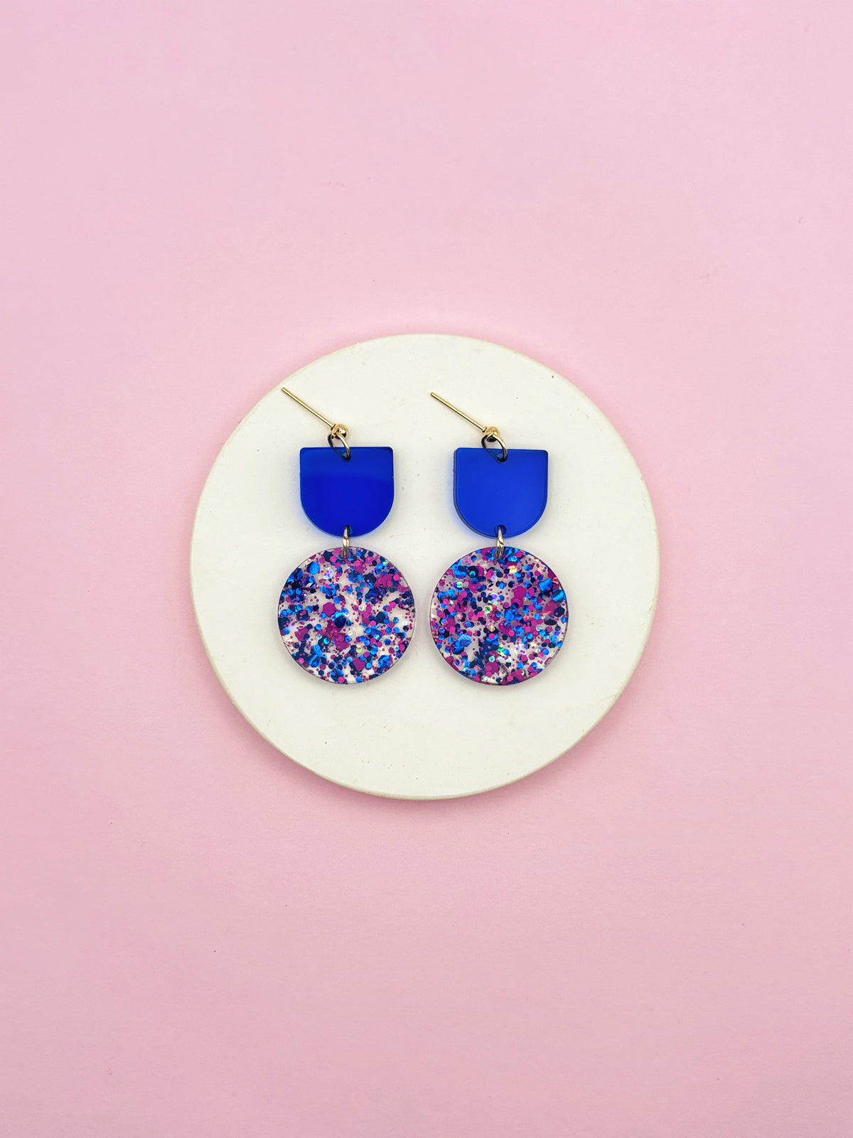 Aliette Earrings - Black and Gold