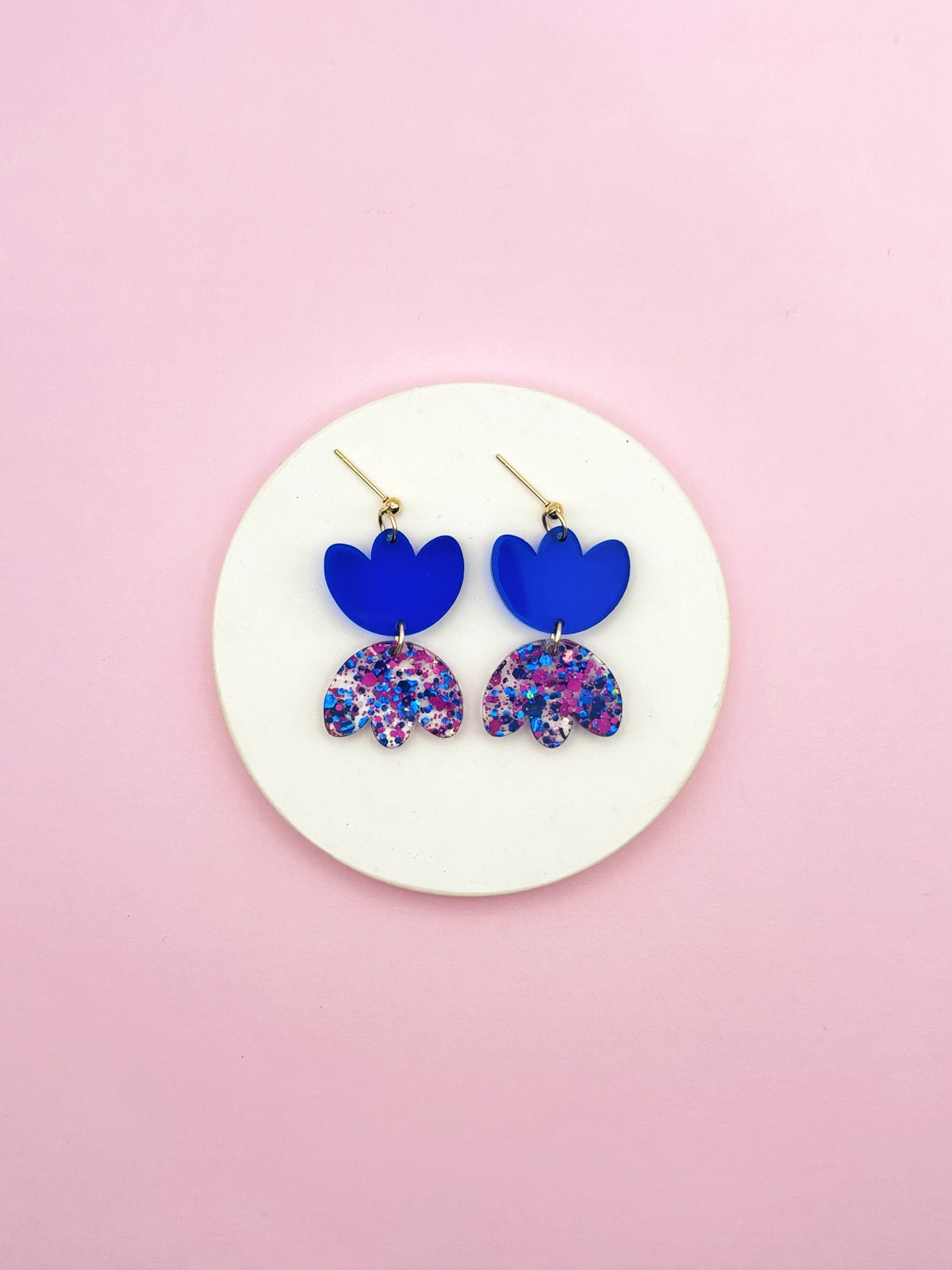 Aliette Earrings - Black and Gold