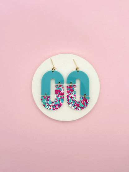 Aliette Earrings - Black and Gold