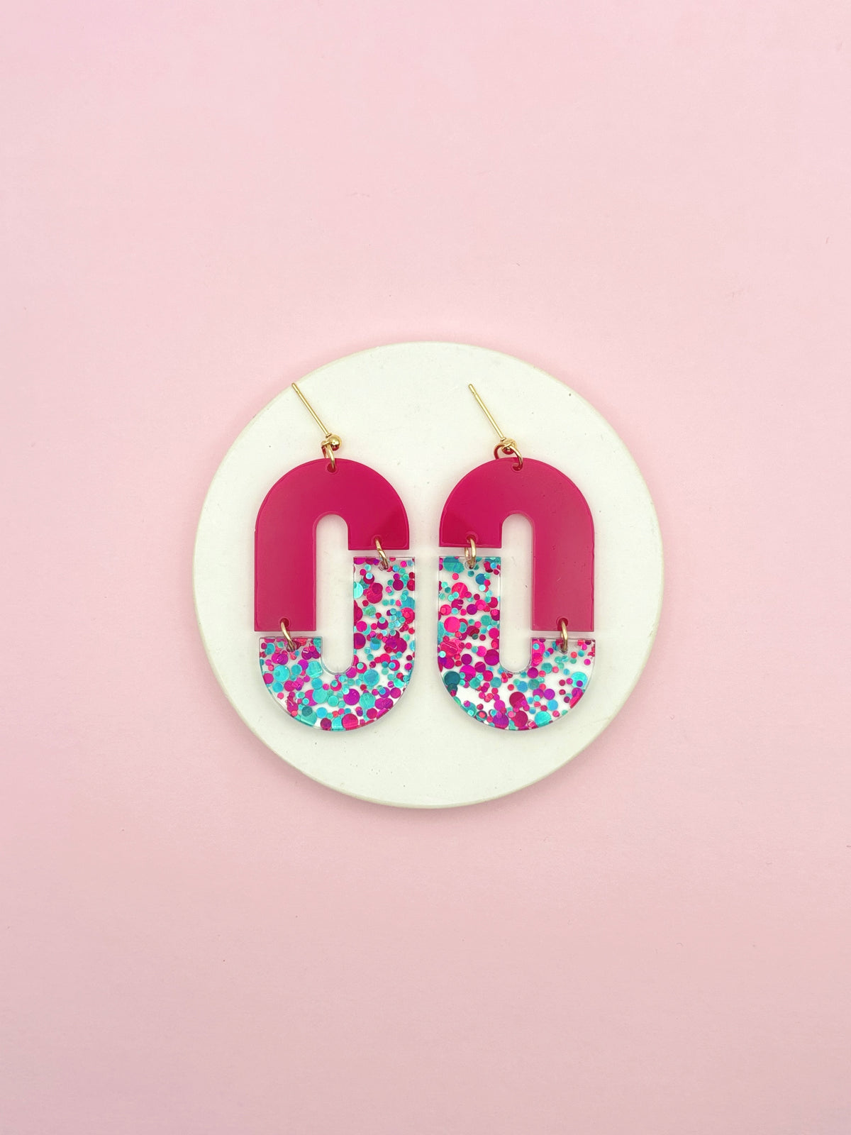 Aliette Earrings - Black and Gold
