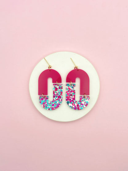 Aliette Earrings - Black and Gold
