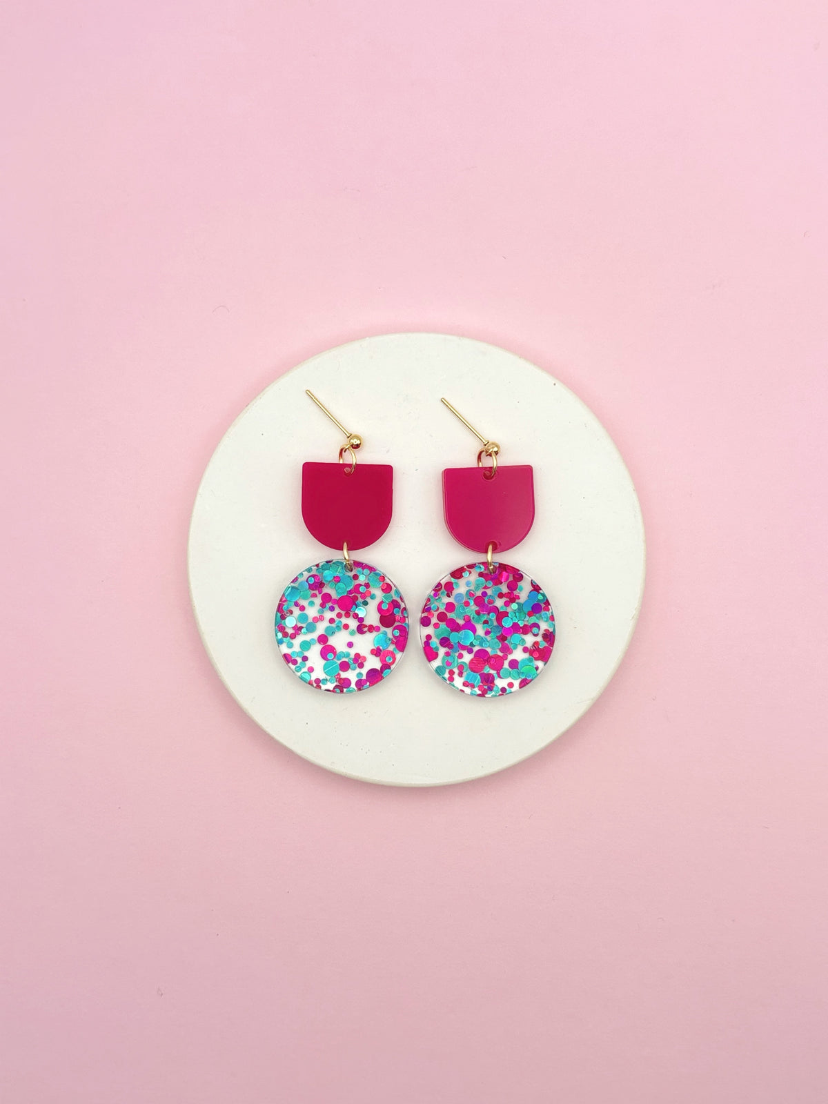 Aliette Earrings - Black and Gold