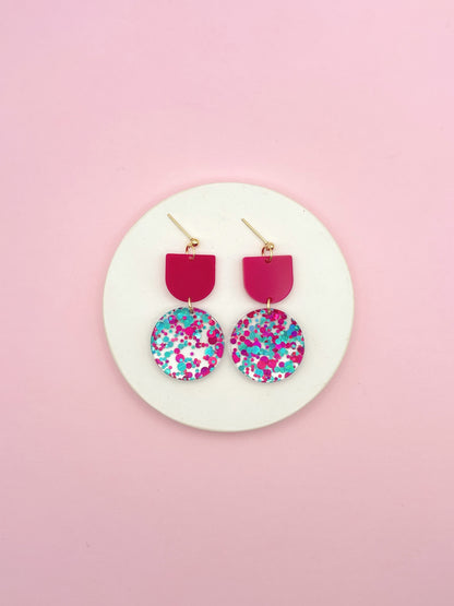 Aliette Earrings - Black and Gold