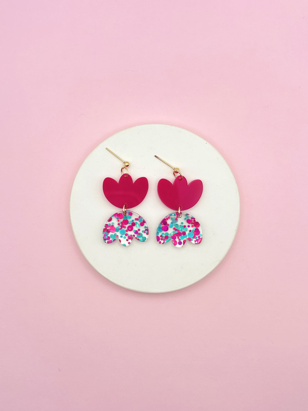 Aliette Earrings - Black and Gold