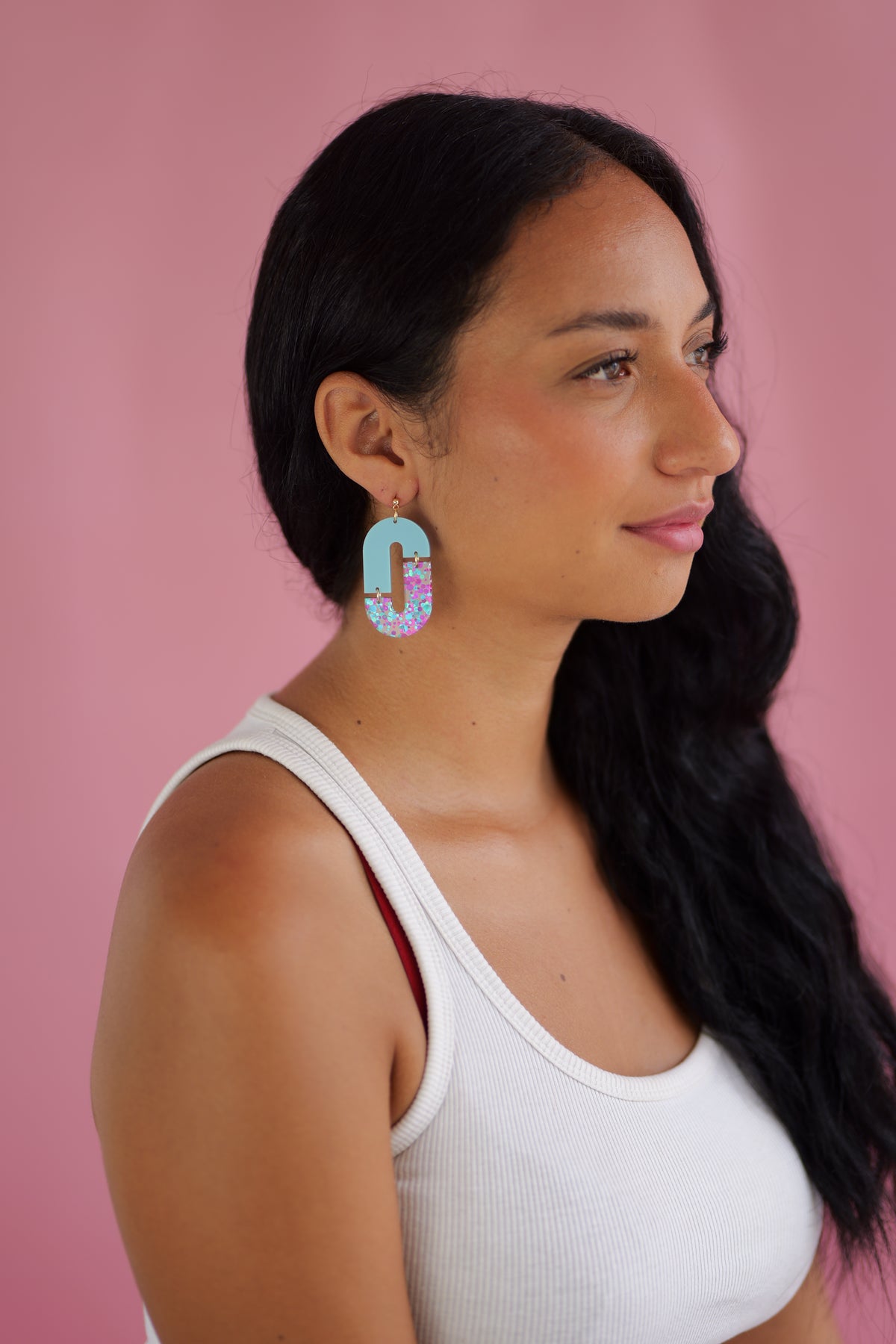 Aliette Earrings - Black and Gold