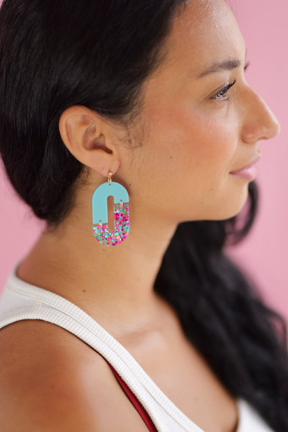 Aliette Earrings - Black and Gold
