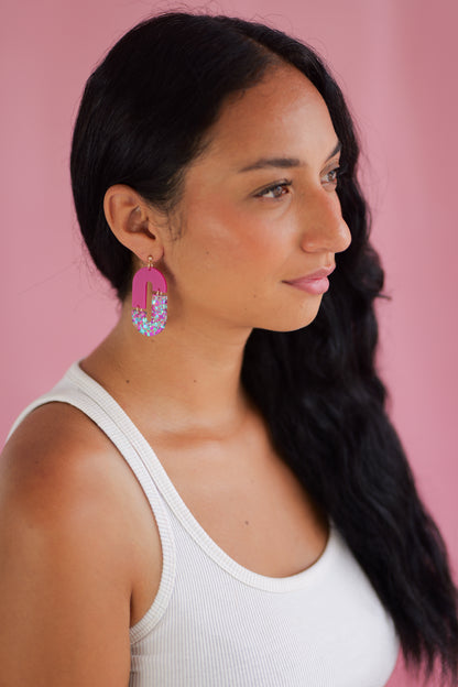 Aliette Earrings - Black and Gold