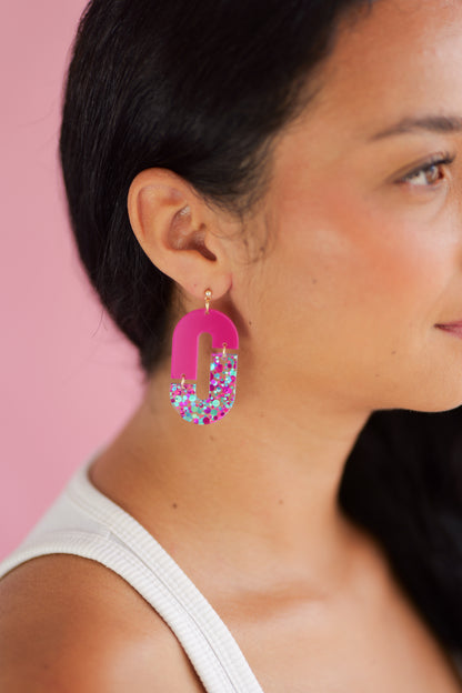 Aliette Earrings - Black and Gold