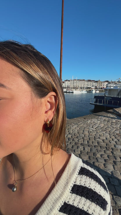 Boucles d'Oreilles Créoles Coeurs