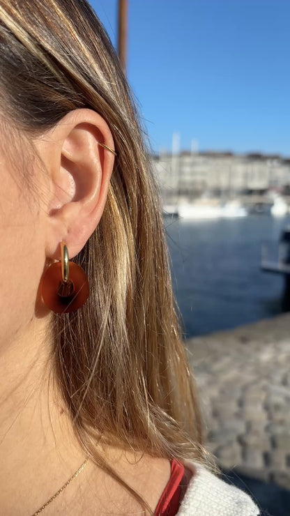 Boucles d'Oreilles Créoles Donut