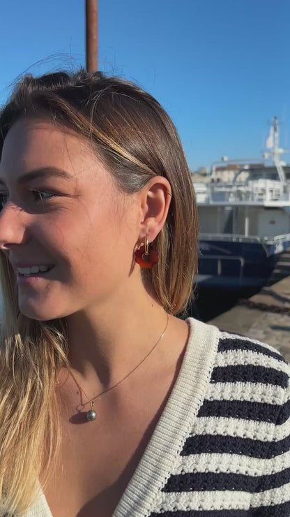 Boucles d'Oreilles Créoles Fleurs