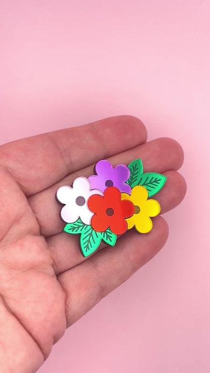 Broche Bouquet Fleuri