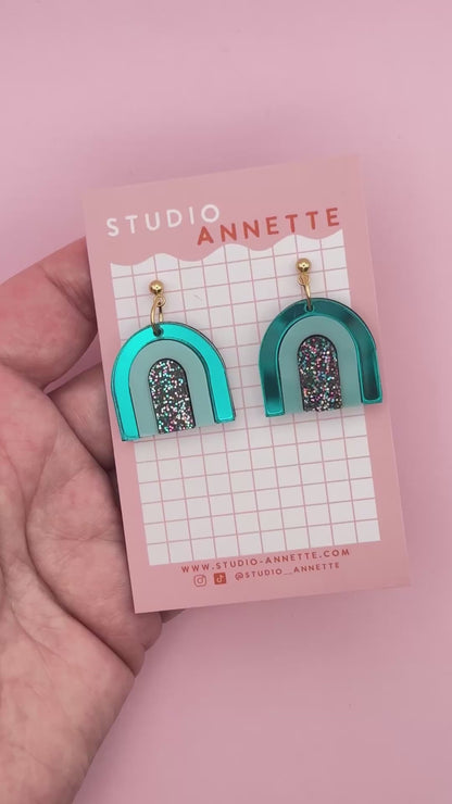 Boucles d'Oreilles Rainbow