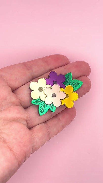 Broche Bouquet Fleuri