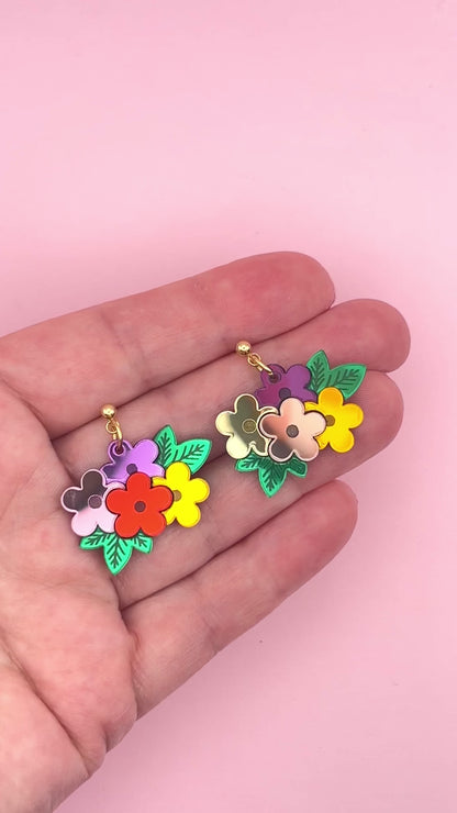Boucles d'oreilles Bouquet