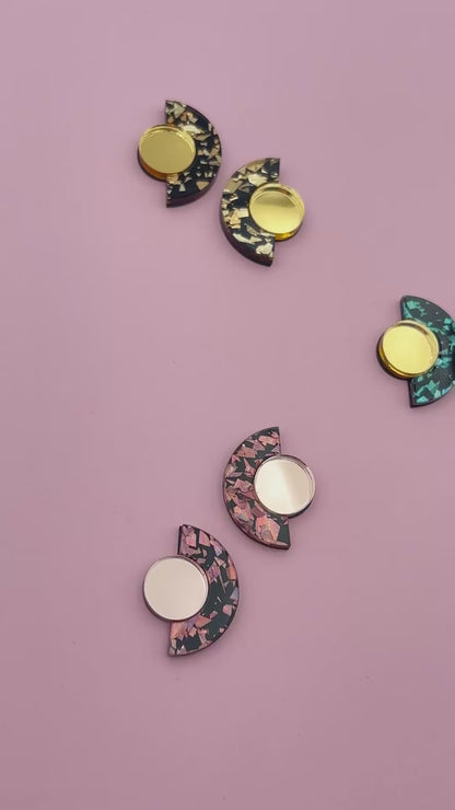 Boucles d'Oreilles Puces Roseline